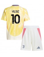 Juventus Kenan Yildiz #10 Vieraspaita Lasten 2024-25 Lyhythihainen (+ shortsit)